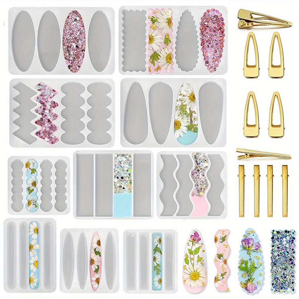 Silicone Epoxy Resin Molds Set - Un set di 10 stampi in