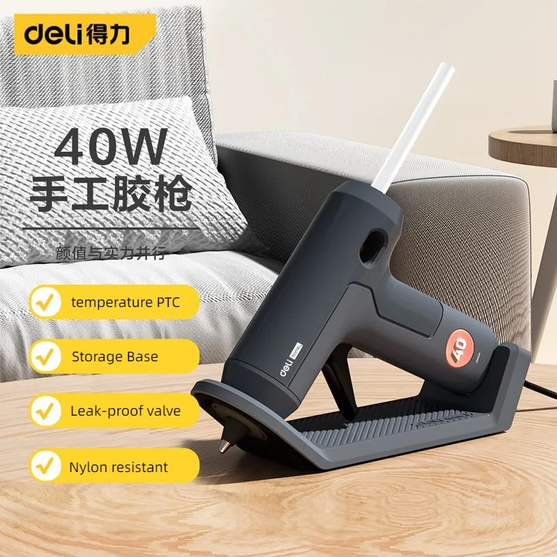 Hot Melt Glue Gun Cordless - Deli 40W Pistola per colla a