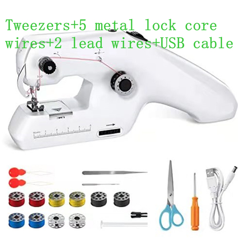 Mini Electric Sewing Machine Handheld - Kit per cucire con macchina da