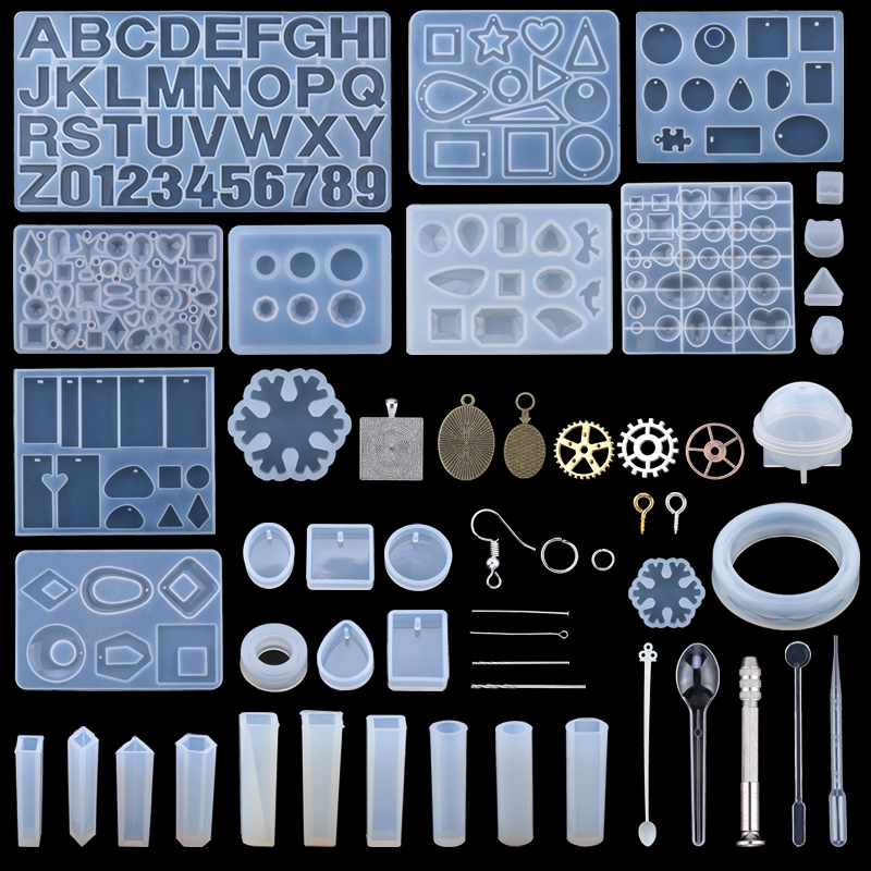 Silicone Epoxy Resin Molds Set - Stampi in resina epossidica per gioielli