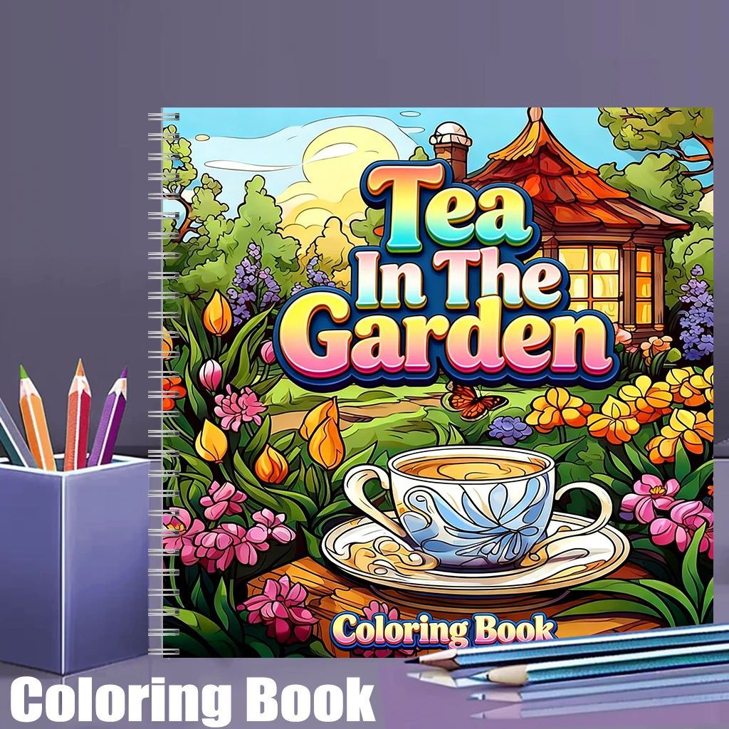 Painting Supplies - Libro da colorare Tea In The