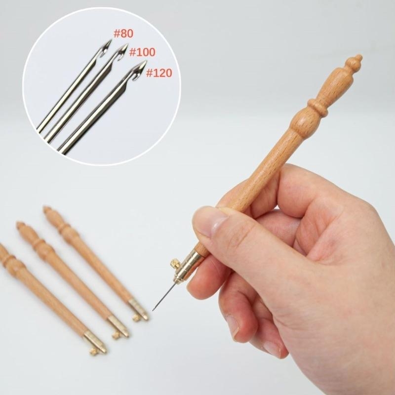 Gancio da ricamo Gancio per ri - Wooden Crochet Hooks Ergonomic Handle recensione e prezzo