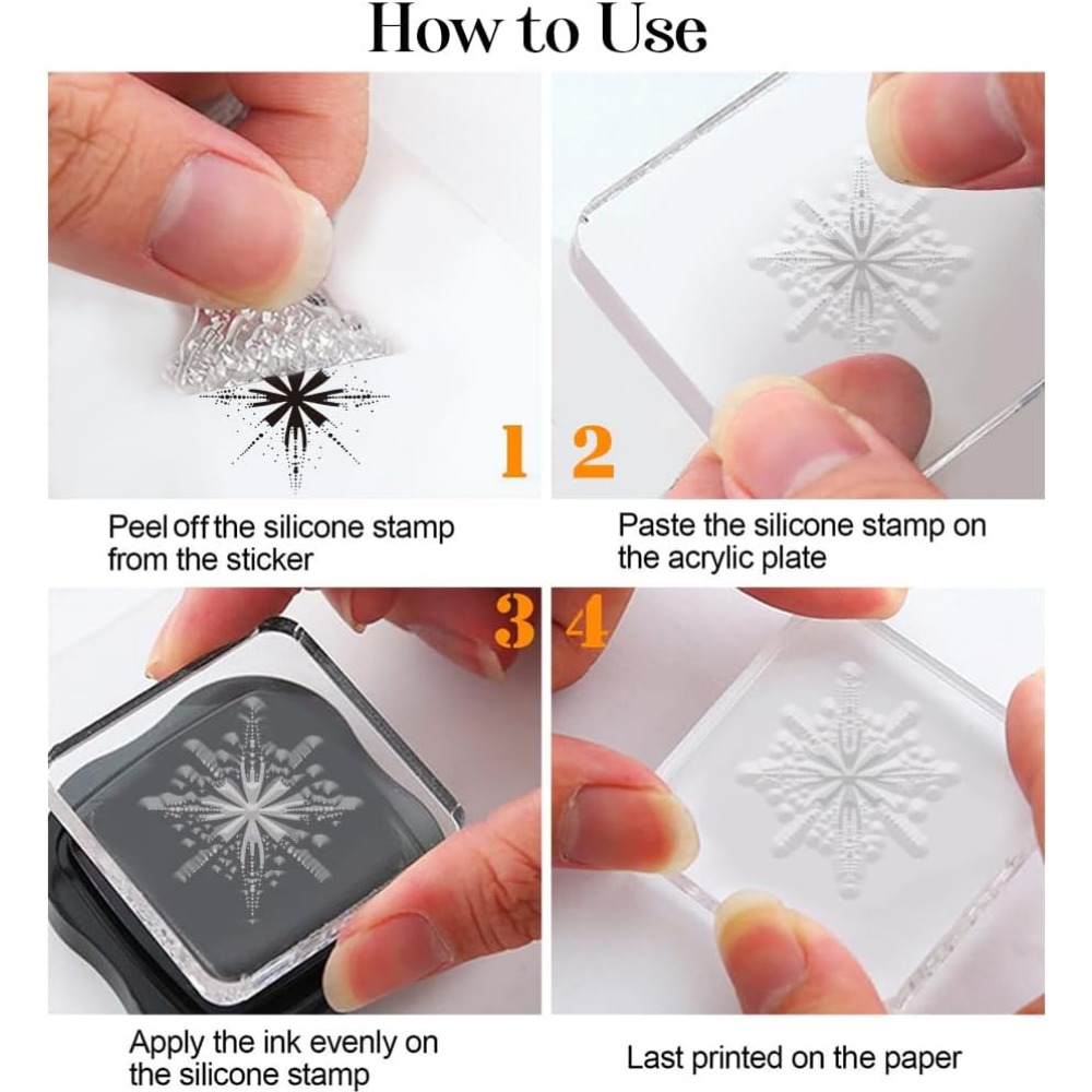 Timbri trasparenti a forma di  - Clear Silicone Stamps For Card Making recensione e prezzo