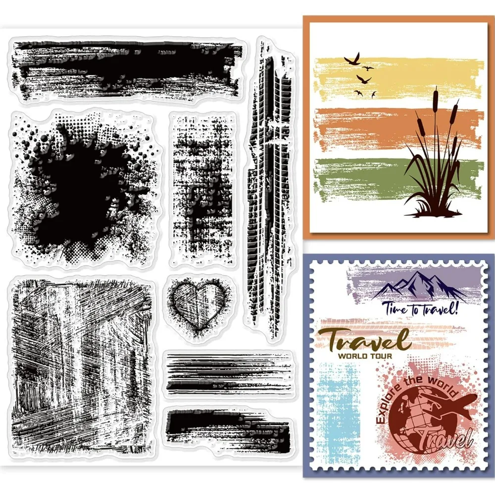 1pc Stain Sfondo Timbri Traspa - Clear Silicone Stamps For Card Making recensione e prezzo