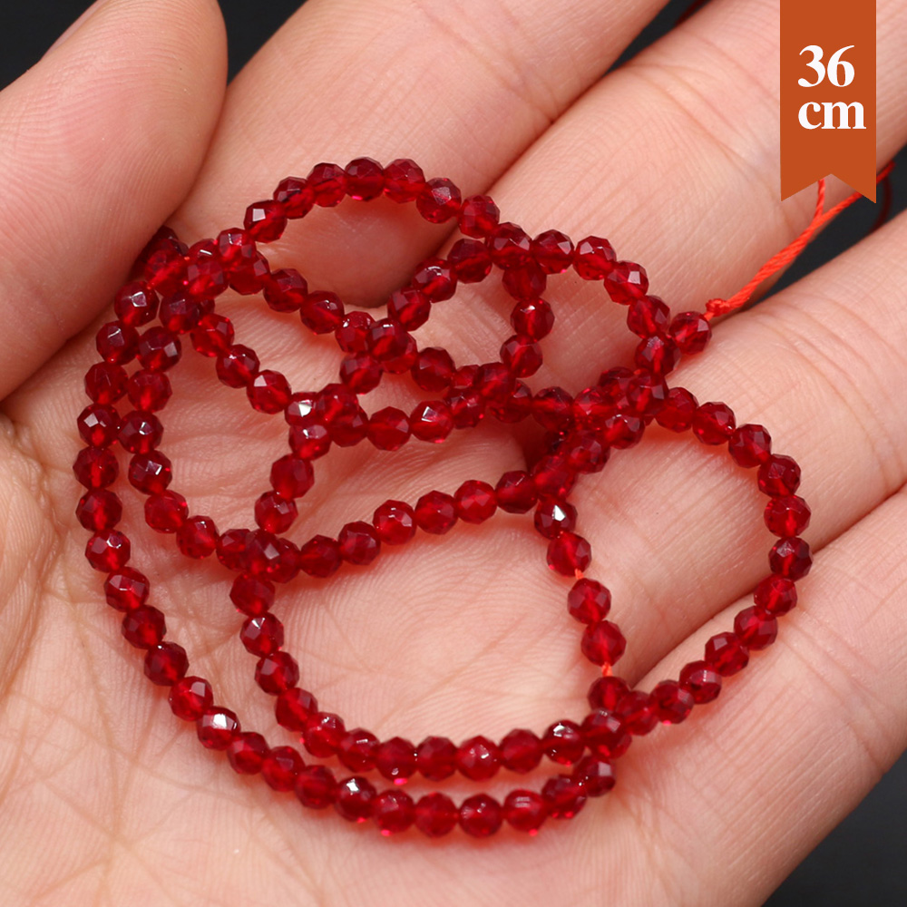 10 fili di spinello rosso natu - Glass Seed Beads 2Mm Jewelry Making recensione e prezzo