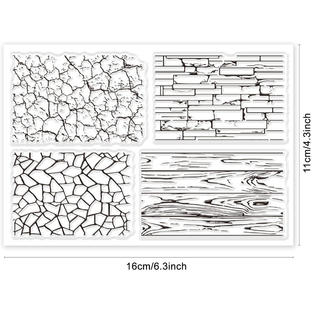 Sfondo texture Timbri traspare - Clear Silicone Stamps For Card Making recensione e prezzo